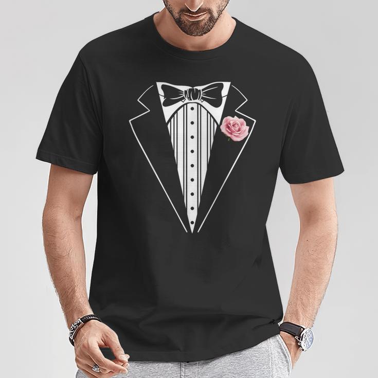 Esmoquin Divertido Disfraz De Esmoquin Rosa Para Niños Y Adultos Camiseta unisex Regalos divertidos