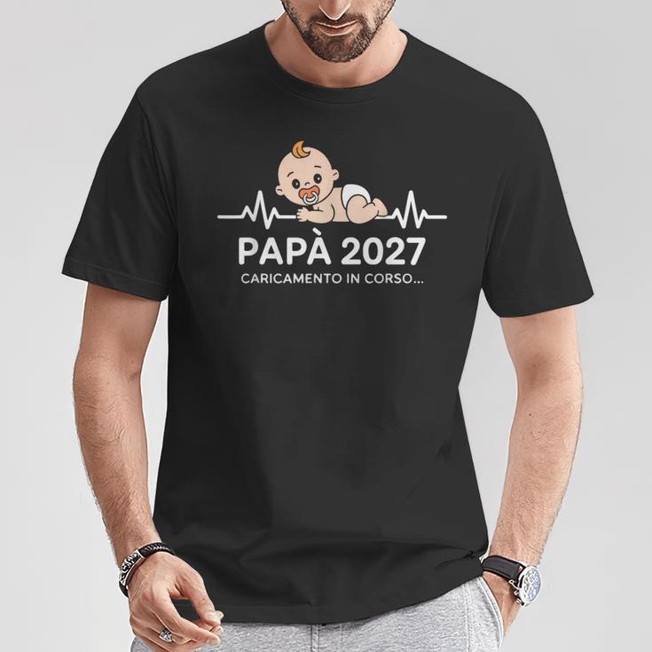 Futuro Papà 2027 Loading Regali Divertente Per Papa Padre Maglietta Regalos divertidos