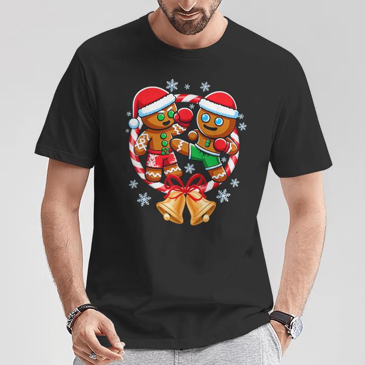 Gingerbread Cookies Christmas Fighting Muay Thai T-Shirt Unique Gifts