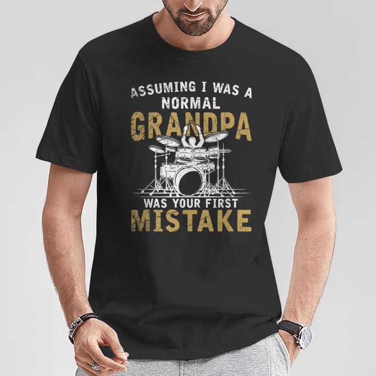 Grandpa Drummer Father's Day Drum Kit T-Shirt Unique Gifts Grandpa Drummer Father's Day Drum Kit T-Shirt Unique Gifts