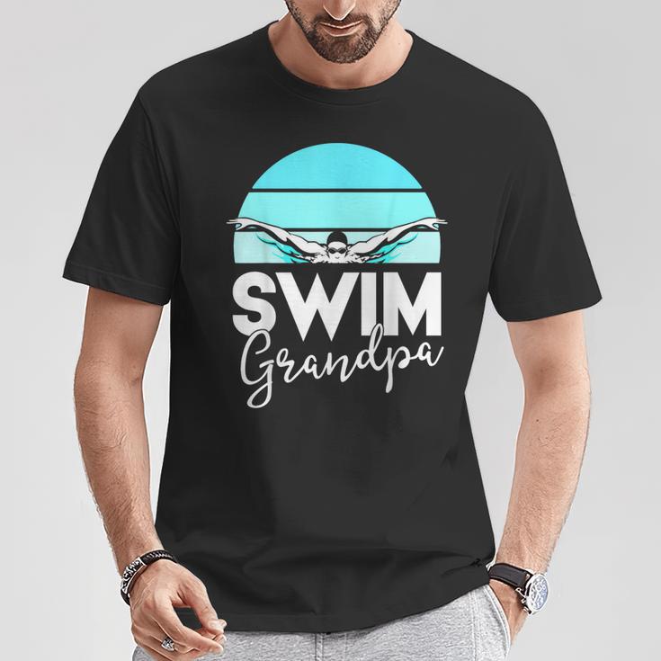 Grandpa Papa Swimming Meet Swimmer Swim Team Shirt T-Shirt Unique Gifts Grandpa Papa Swimming Meet Swimmer Swim Team Shirt T-Shirt Unique Gifts