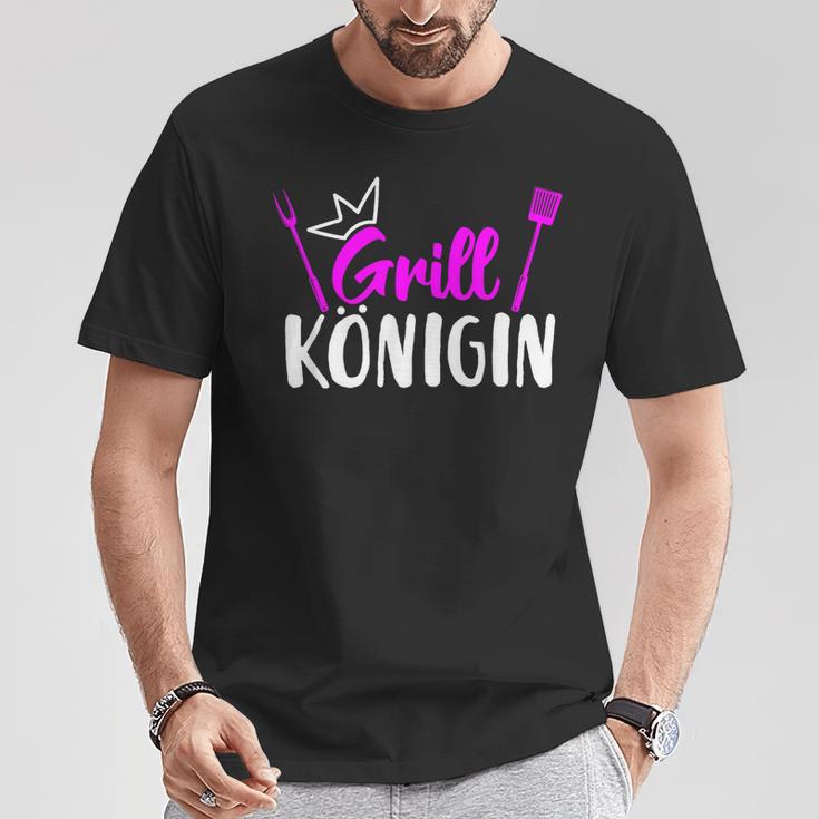 Grill Königin Frauen Am Grill Lustiges Grillen-Outfit T-Shirt Lustige Geschenke