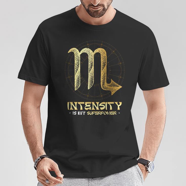 Horóscopo Del Zodiaco Escorpioigno Del Zodiaco Escorpio Camiseta unisex Regalos divertidos