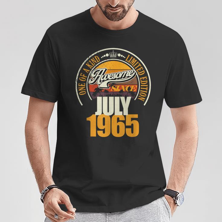 Ideal Desde Julio De 1965 61 Cumpleaños 61 Años Camiseta unisex Regalos divertidos