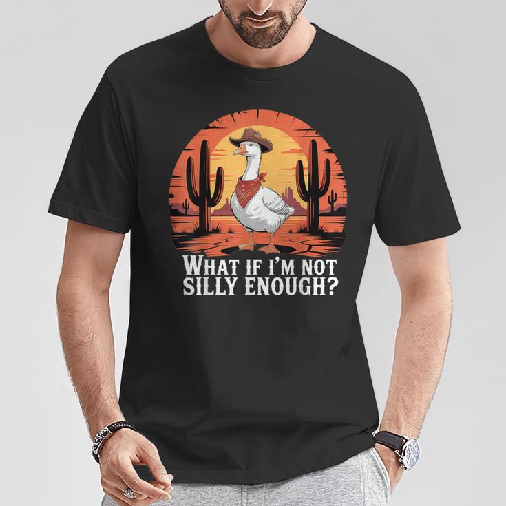 Was Ist Wenn Ich Nicht Albern Genug Bin Lustiger Dummer Goose-Meme-Humor T-Shirt Lustige Geschenke
