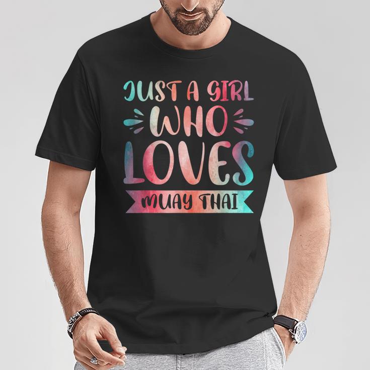 Just a Girl Who Loves Muay Thai T-Shirt Unique Gifts Just a Girl Who Loves Muay Thai T-Shirt Unique Gifts