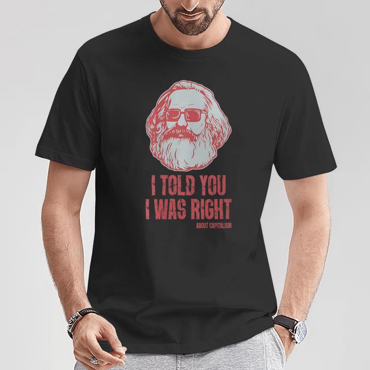 Karl Marx Marxismo Comunismoocialismo Filosofía Cuello Camiseta unisex Regalos divertidos