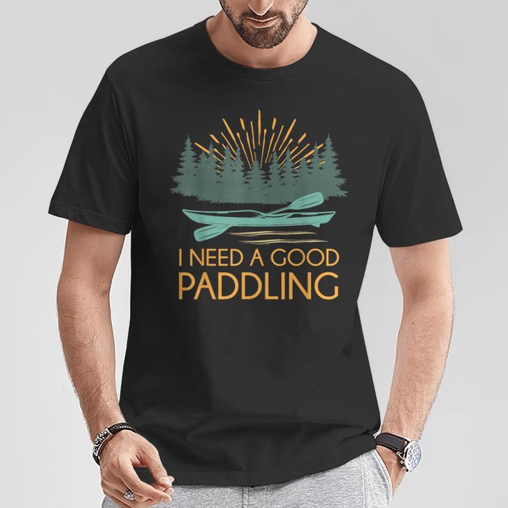 Kayaking Outdoor Water Sports Canoeing Paddle Kayak T-Shirt Unique Gifts