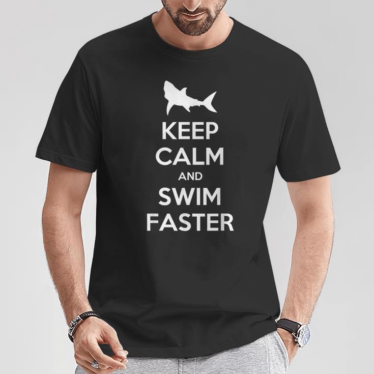 Keep Calm And Swim Faster Swimming T-Shirt T-Shirt Unique Gifts Keep Calm And Swim Faster Swimming T-Shirt T-Shirt Unique Gifts
