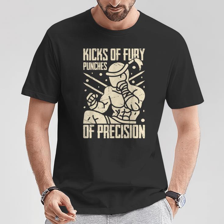 Kicks Of Fury Punches Of Precision Muay Thai T-Shirt Unique Gifts Kicks Of Fury Punches Of Precision Muay Thai T-Shirt Unique Gifts
