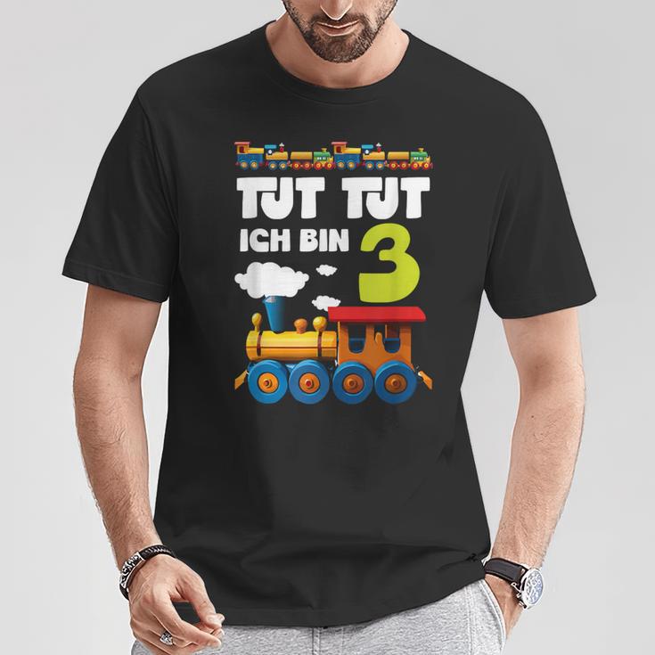 Kinder Ich Bin 3 Zug Tut Tut 3 Geburtstag Eisenbahner T-Shirt Lustige Geschenke