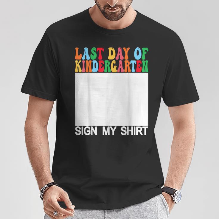 Letzter Kindergartentagign My Back Tochool T-Shirt Lustige Geschenke