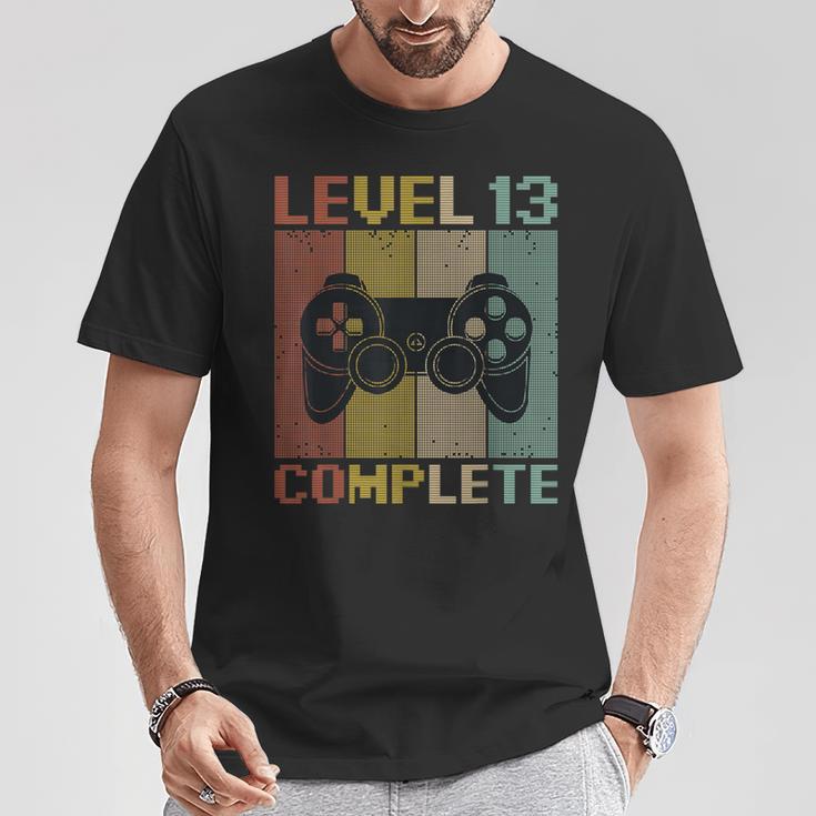 Level 13 Complete Gamer 13 Jahre Zocker Junge Geschenk T-Shirt Lustige Geschenke