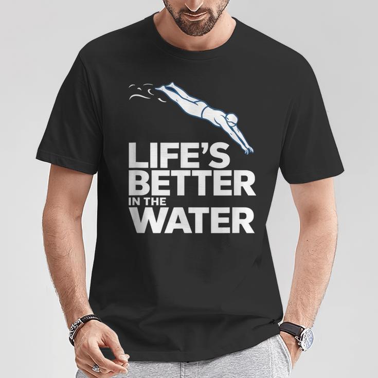 Life Is The Better In The Water Swimming Swimmers T-Shirt Unique Gifts Life Is The Better In The Water Swimming Swimmers T-Shirt Unique Gifts