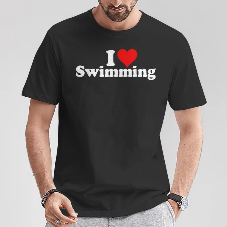 I LOVE HEART SWIMMING T-Shirt Unique Gifts I LOVE HEART SWIMMING T-Shirt Unique Gifts