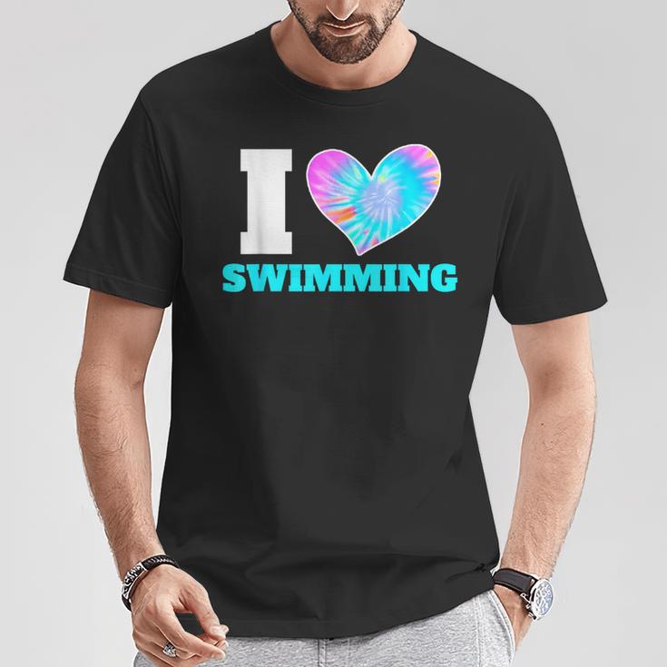 I Love Swimming Swimmer Swim T-Shirt Unique Gifts