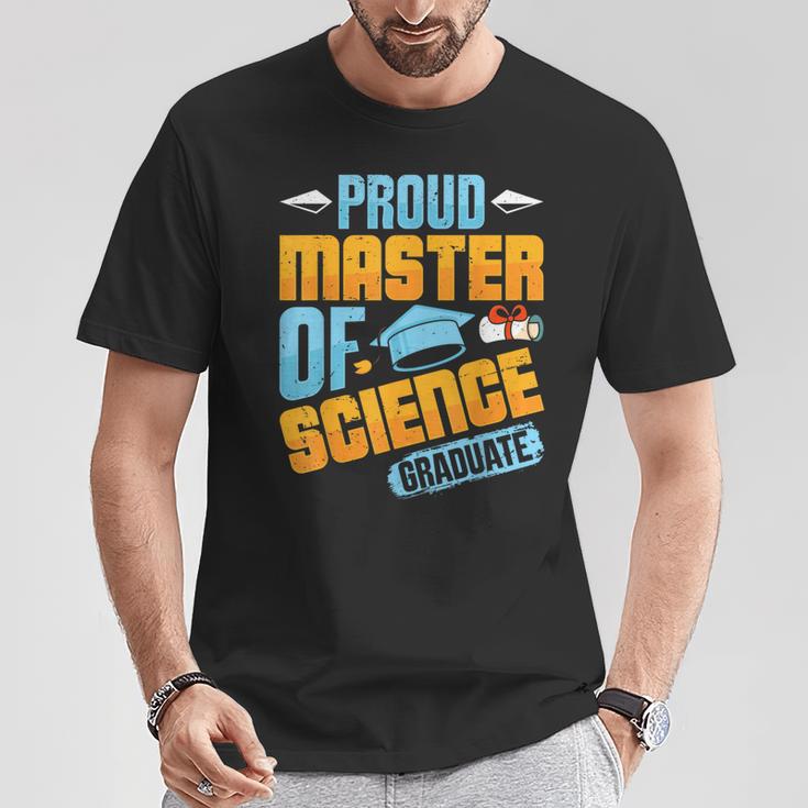 Master Ofcience Proud Master Ofcience Graduate Abschluss T-Shirt Lustige Geschenke