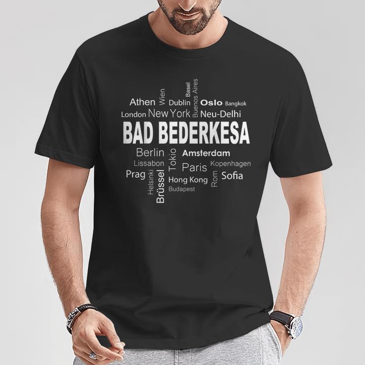 Mein Dorf Ist Mein Leben Bad Bederkesa New York Berlin Meine Hauptstadt T-Shirt Lustige Geschenke