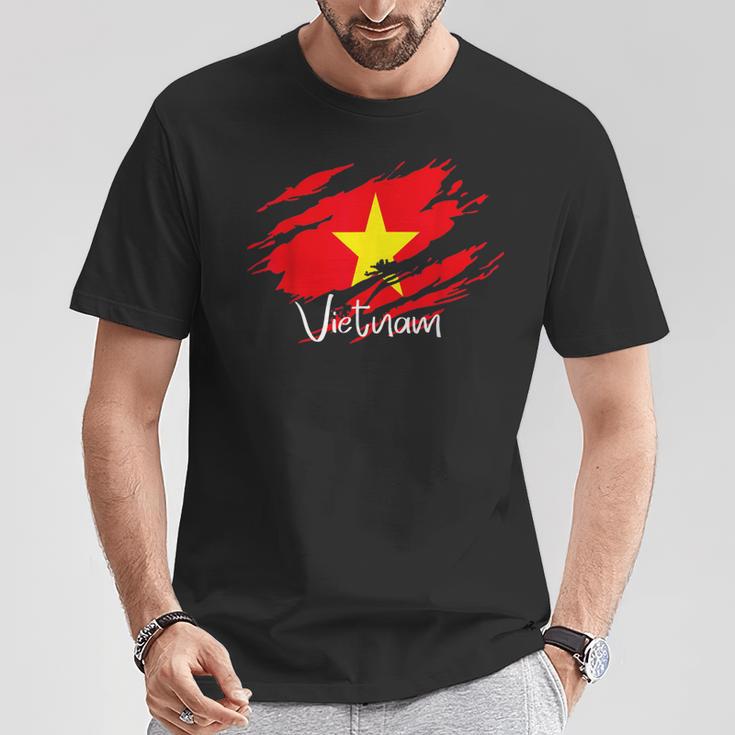 Mitietnam-Flaggeietnam-Ietnam-Flaggeietnam-Karten T-Shirt Lustige Geschenke