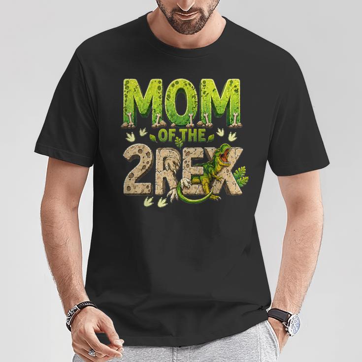Mom Of The Two Rex Birthday Dinosaur Family Matching T-Shirt Funny Gifts