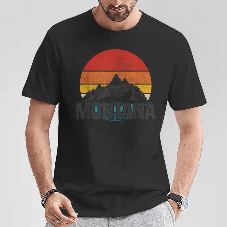 Montana Usa Amériqueintageouvenir T-Shirt Cadeaux drôles