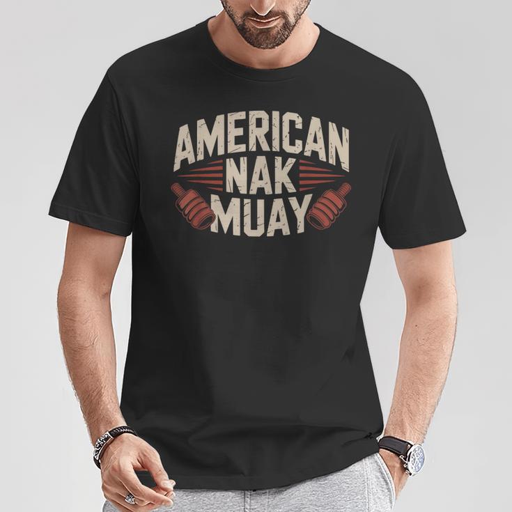 Muay Thai American Nak Fighter Identity Boxing Proud Sport T-Shirt Unique Gifts
