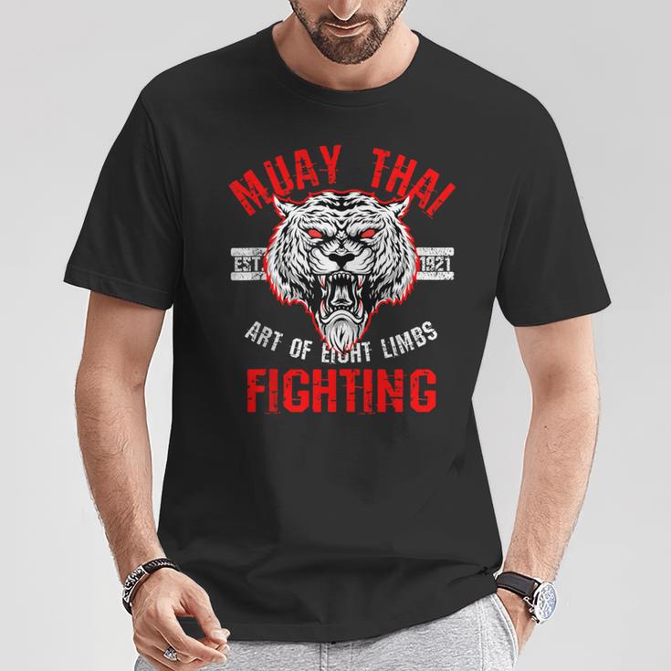 Muay Thai Art Of Eight Limbs Sak Yant Thai Boxing MMA Arts T-Shirt Unique Gifts