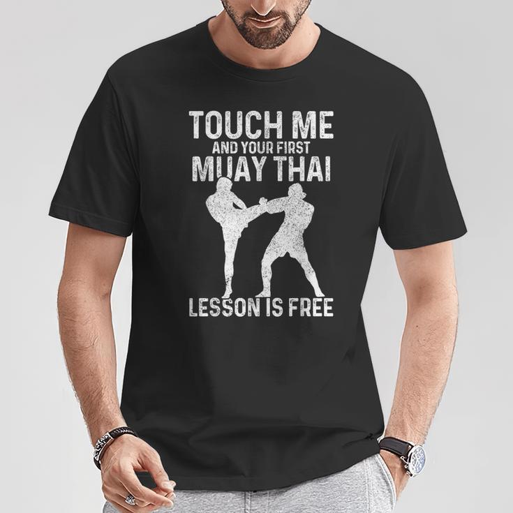 Muay Thai Boxing Kickboxing Your First Lesson Is Free T-Shirt Unique Gifts Muay Thai Boxing Kickboxing Your First Lesson Is Free T-Shirt Unique Gifts