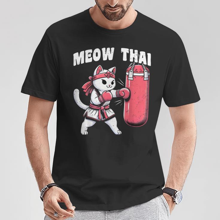 Muay Thai Cat Meow Thai Women Neko Costume Muay Thai T-Shirt Unique Gifts