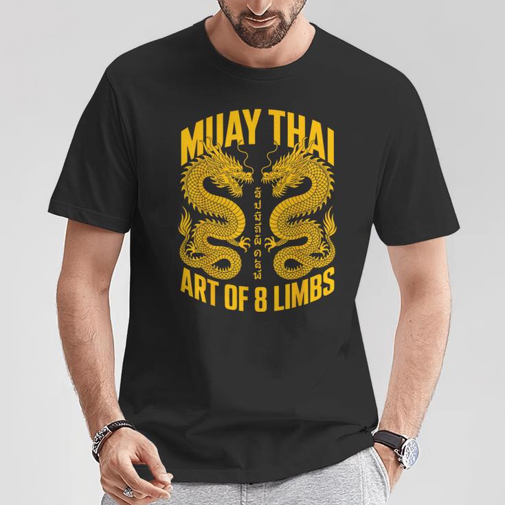 Muay Thai Dragons Thai Boxing Fighter T-Shirt Unique Gifts