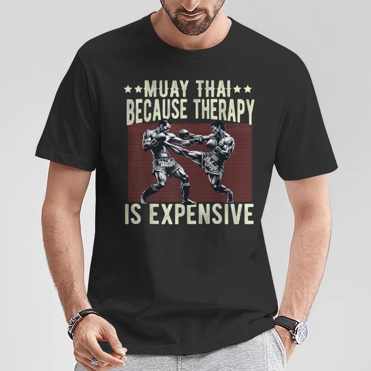 Muay Thai Fighter For Men Dad Boys Thai Kickboxing Fighting T-Shirt Unique Gifts