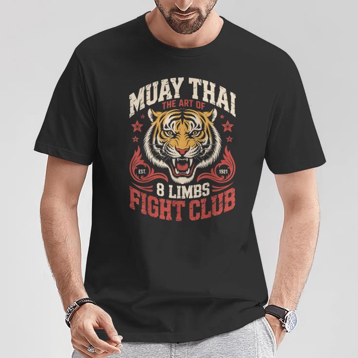 Muay Thai Fighter Tiger 8 Limbs Thai Boxing T-Shirt Unique Gifts