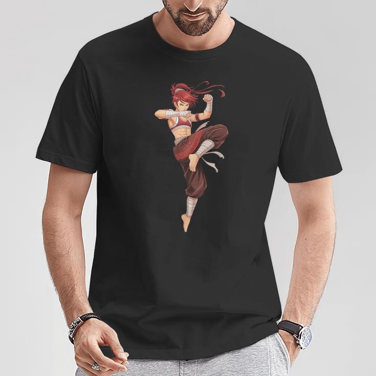 Muay Thai Girl Anime Japan Thaiboxer Kickboxing Muay Thai T-Shirt Unique Gifts Muay Thai Girl Anime Japan Thaiboxer Kickboxing Muay Thai T-Shirt Unique Gifts