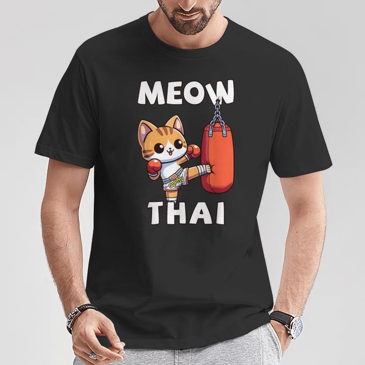 Muay Thai Meow Thai Thai Boxing For Boys Muay Thai Cat T-Shirt Unique Gifts Muay Thai Meow Thai Thai Boxing For Boys Muay Thai Cat T-Shirt Unique Gifts