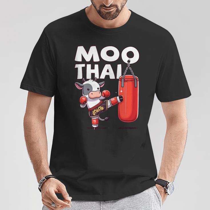 Muay Thai Moo Thai Thai Boxing For Youth Muay Thai Cow T-Shirt Unique Gifts Muay Thai Moo Thai Thai Boxing For Youth Muay Thai Cow T-Shirt Unique Gifts