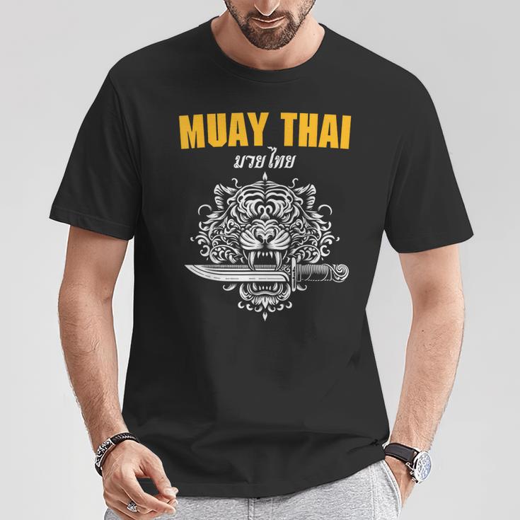Muay Thai Sak Yant MMA Tattoo Tiger Lion Knife Martial Art T-Shirt Unique Gifts Muay Thai Sak Yant MMA Tattoo Tiger Lion Knife Martial Art T-Shirt Unique Gifts