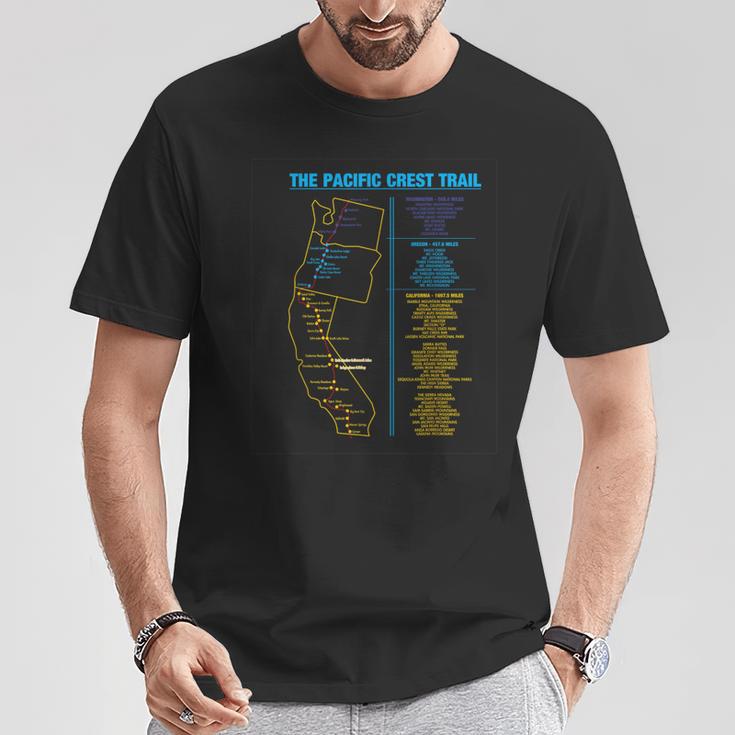 Pacific Crest Trail Thru ハイキングシャツギフト。男性にも女性にも。 Tシャツ 面白い贈り物
