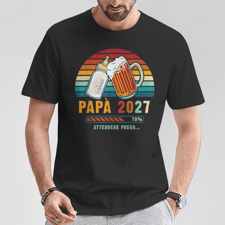 Papà 2027 Futuro Papà Annuncio Arrivo Del Bambino Maglietta Regalos divertidos