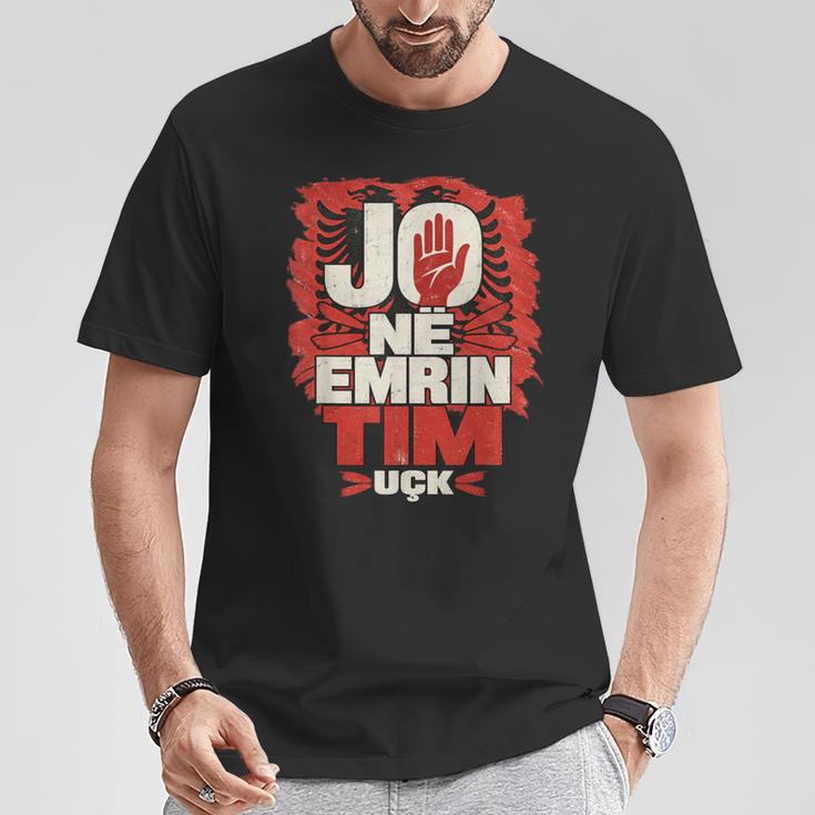 Pas En Mon Nom Drapeau Albanais Uckintage T-Shirt Cadeaux drôles