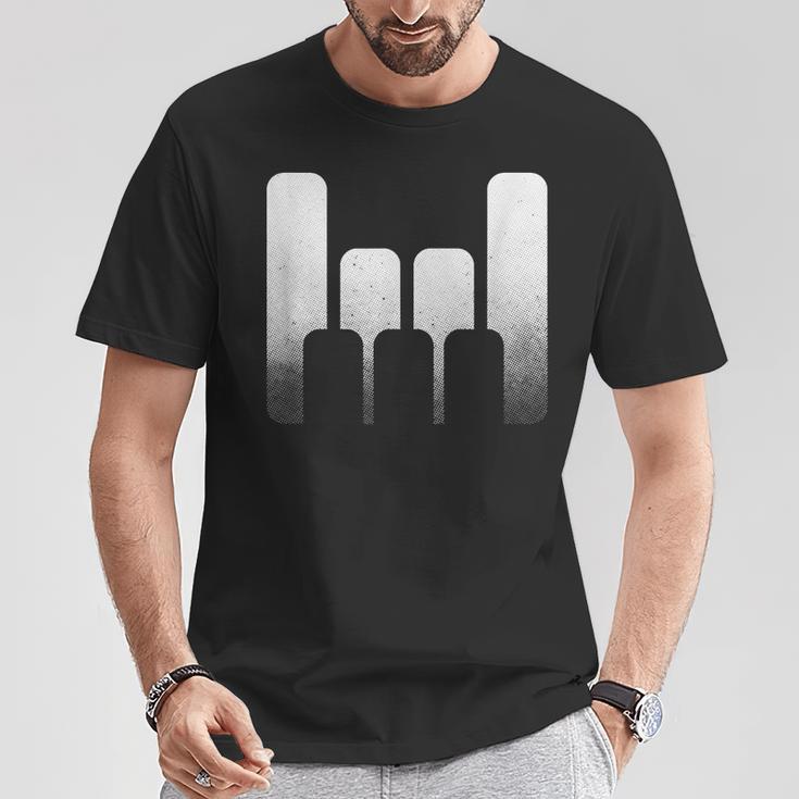 Piano Pianist Keys Tecladointetizador Jugador Clef Regalo Camiseta unisex Regalos divertidos