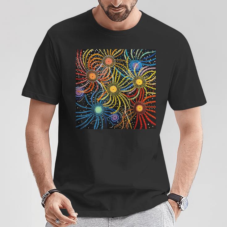 Pintura De Puntos Aborígenes Australianos Camiseta unisex Regalos divertidos