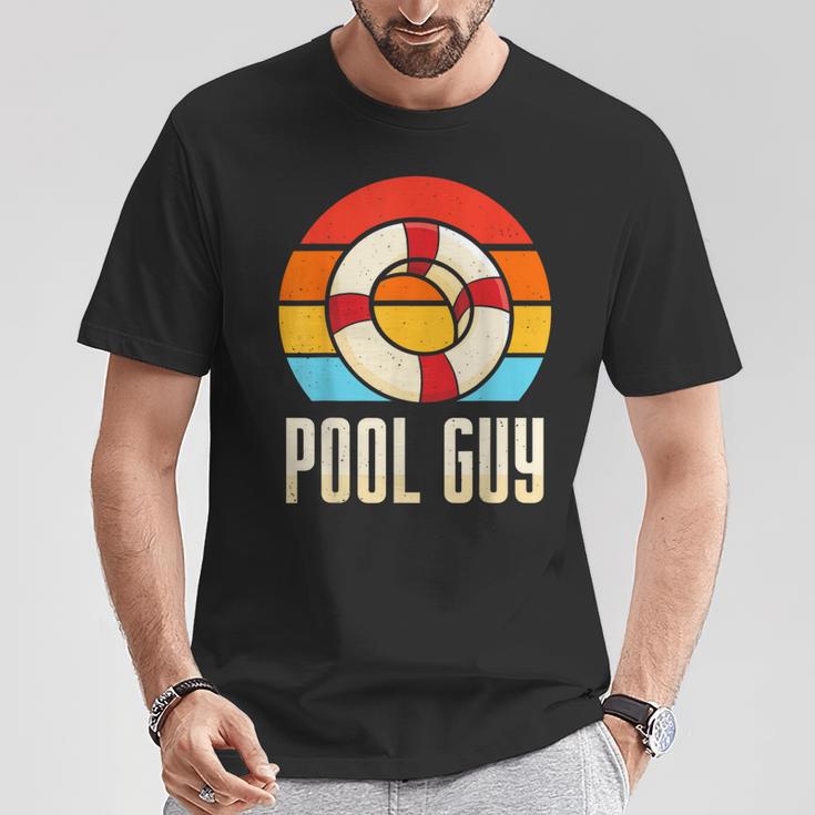 Pool Guy Swimming Attendant Attendants Rescuer T-Shirt Unique Gifts