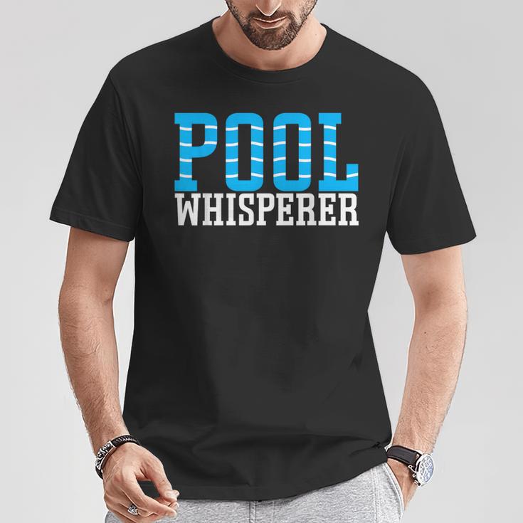Pool Guy Pool Whisperer Boy Men Swimming Pool T-Shirt Unique Gifts