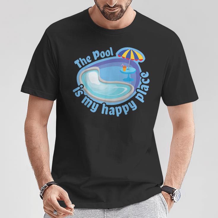 The Pool Is My Happy PlaceShirt Summer Swimming Tee T-Shirt Unique Gifts The Pool Is My Happy PlaceShirt Summer Swimming Tee T-Shirt Unique Gifts