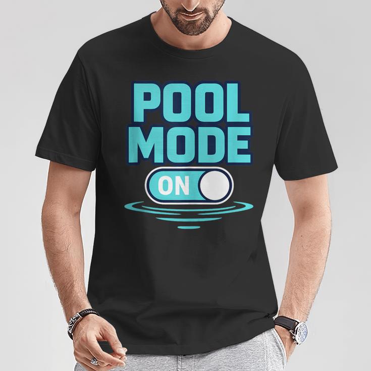Pool Mode On Summer Swimming Vacation T-Shirt Unique Gifts