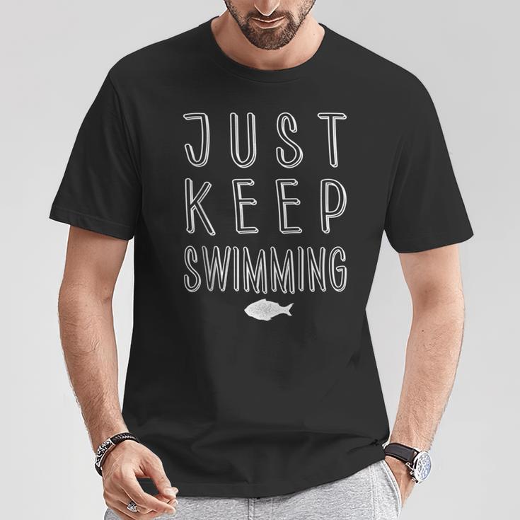 Pretty Fish Just Keep Swimming T-Shirt Unique Gifts