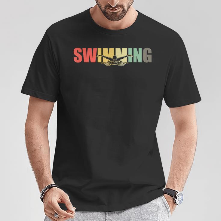 Retro Swimming Vintage Swimming Swimmer T-Shirt Unique Gifts Retro Swimming Vintage Swimming Swimmer T-Shirt Unique Gifts