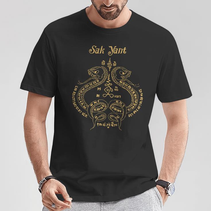 Sak Yant Sak Yant Tattoo Sak Yant Muay Thai Sak Yant T-Shirt T-Shirt Unique Gifts