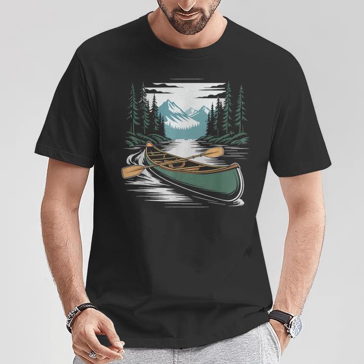 Solo Canoe Tourer Who Knows Every Rapid Campsite Portage T-Shirt Unique Gifts