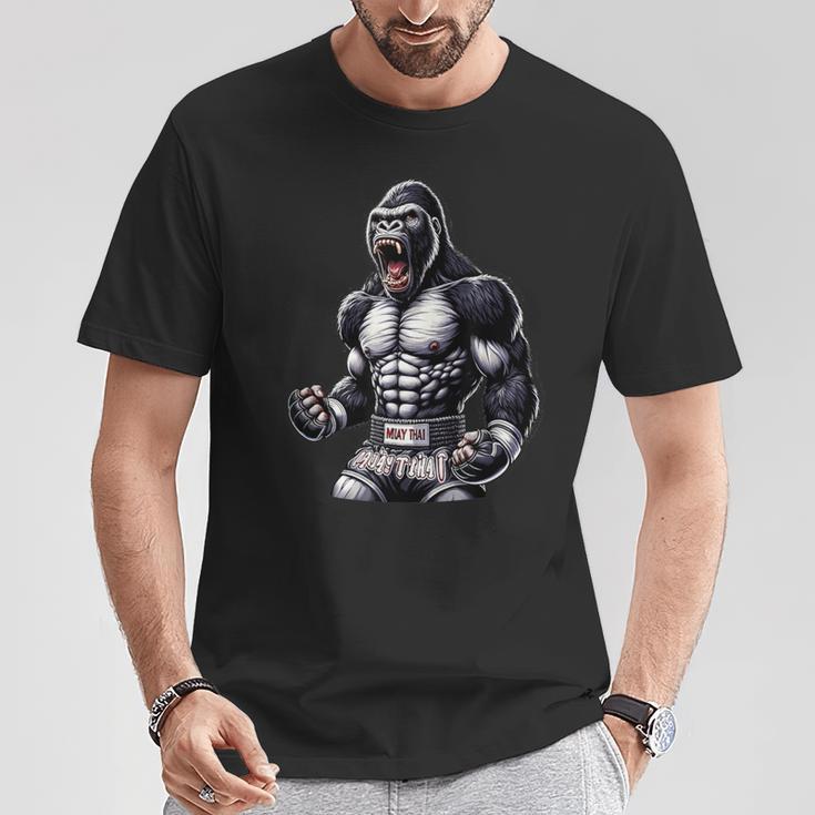 Strong Muay Thai Gorilla Thai Boxing And Fighting T-Shirt Unique Gifts Strong Muay Thai Gorilla Thai Boxing And Fighting T-Shirt Unique Gifts